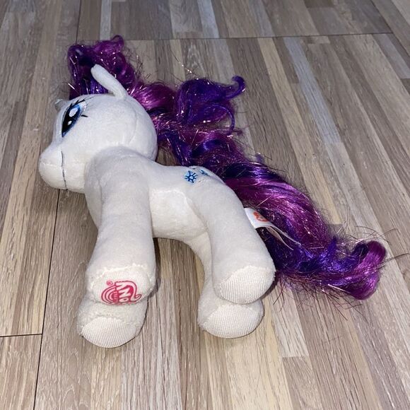 TY My Little Pony Sparkle Rarity 7"plush Unicorn White Purple Plush used plush - Picture 6 of 9